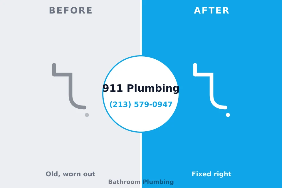 Before and after: plumbing repair Elsie, MI